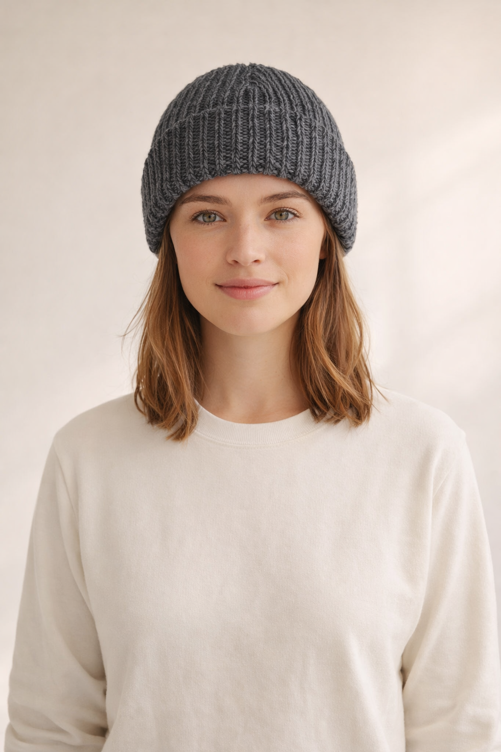 Chunky Knit Beanie - Charcoal