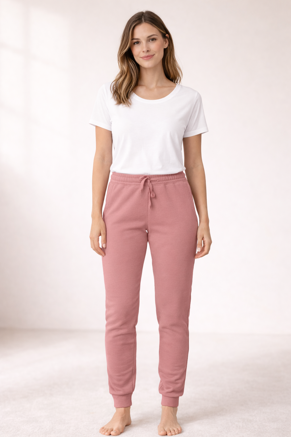 Women's Wash Sweatpants- Dusty Rose