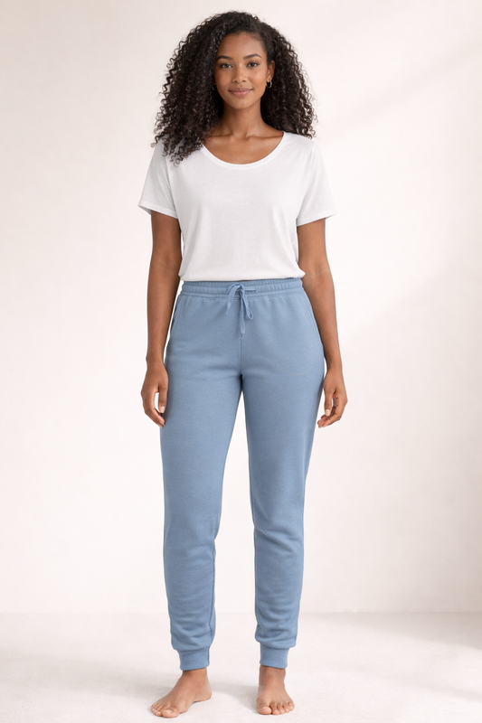 Women's Wash Sweatpants- Misty Blue
