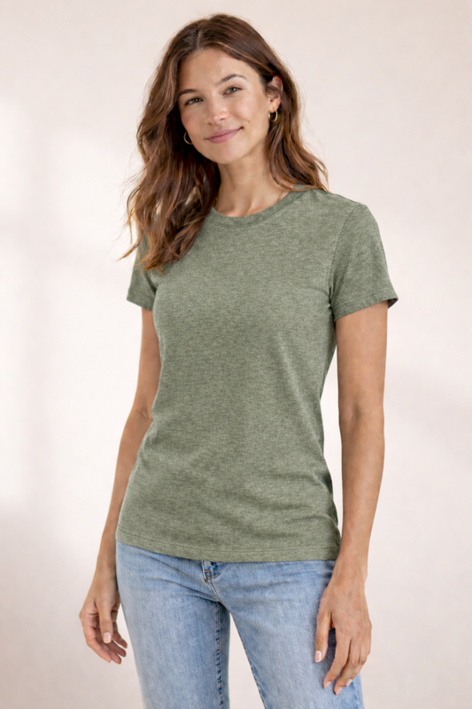 Womens T-Shirt - Heather Green