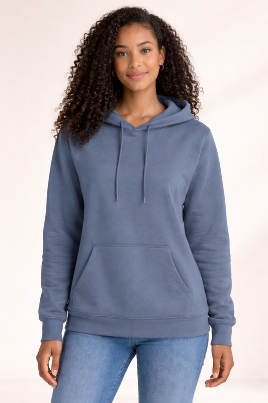 Pullover Hoodie - Indigo Blue