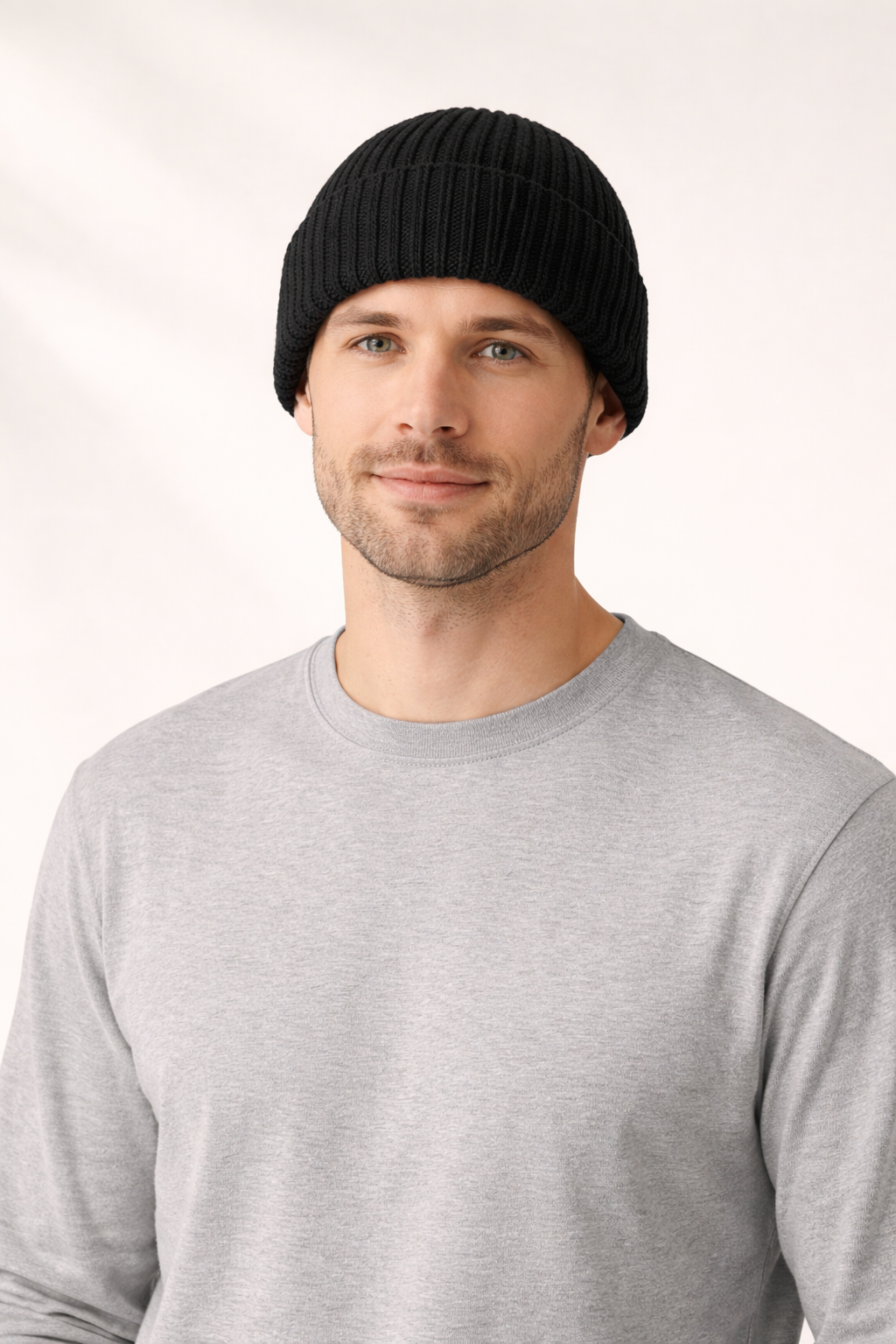 Chunky Knit Beanie - Black