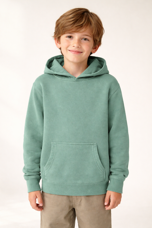 Vintage Pullover Hoodie - Pigment Mint