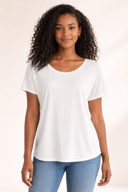 Women’s Slouchy T-Shirt - White
