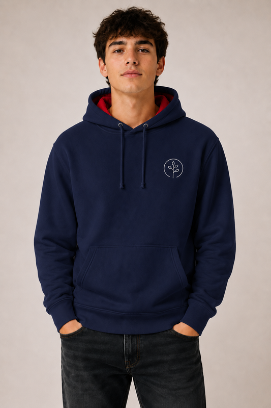 Accent Hoodie Navy / Red