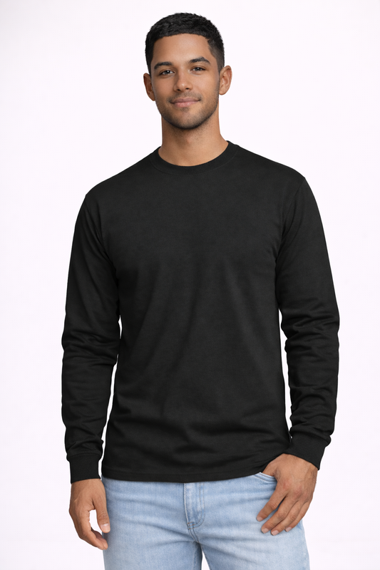 Men's Long Sleeve T-Shirt - Black