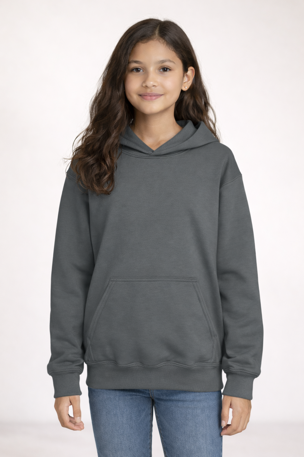 Kids Pullover Hoodie - Charcoal
