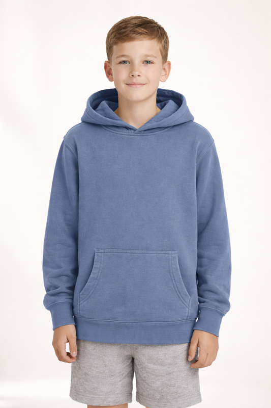 Vintage Pullover Hoodie - Pigment Slate Blue