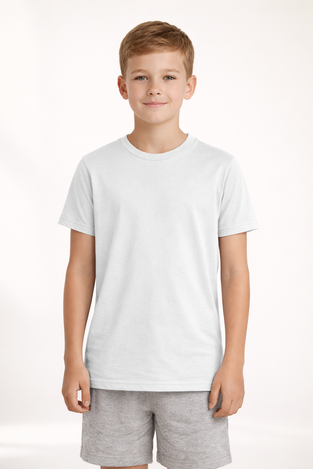 Youth Cotton T-Shirt - White