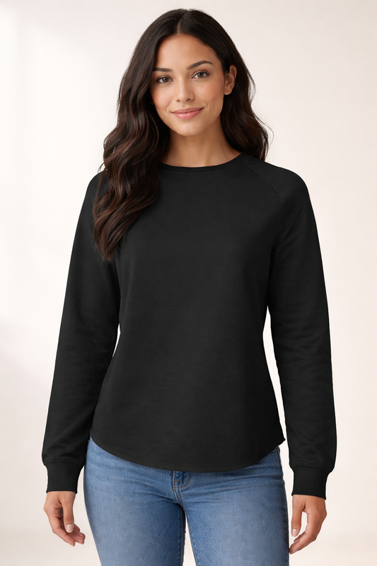 Women's Lightweight Sweatshirt - Black