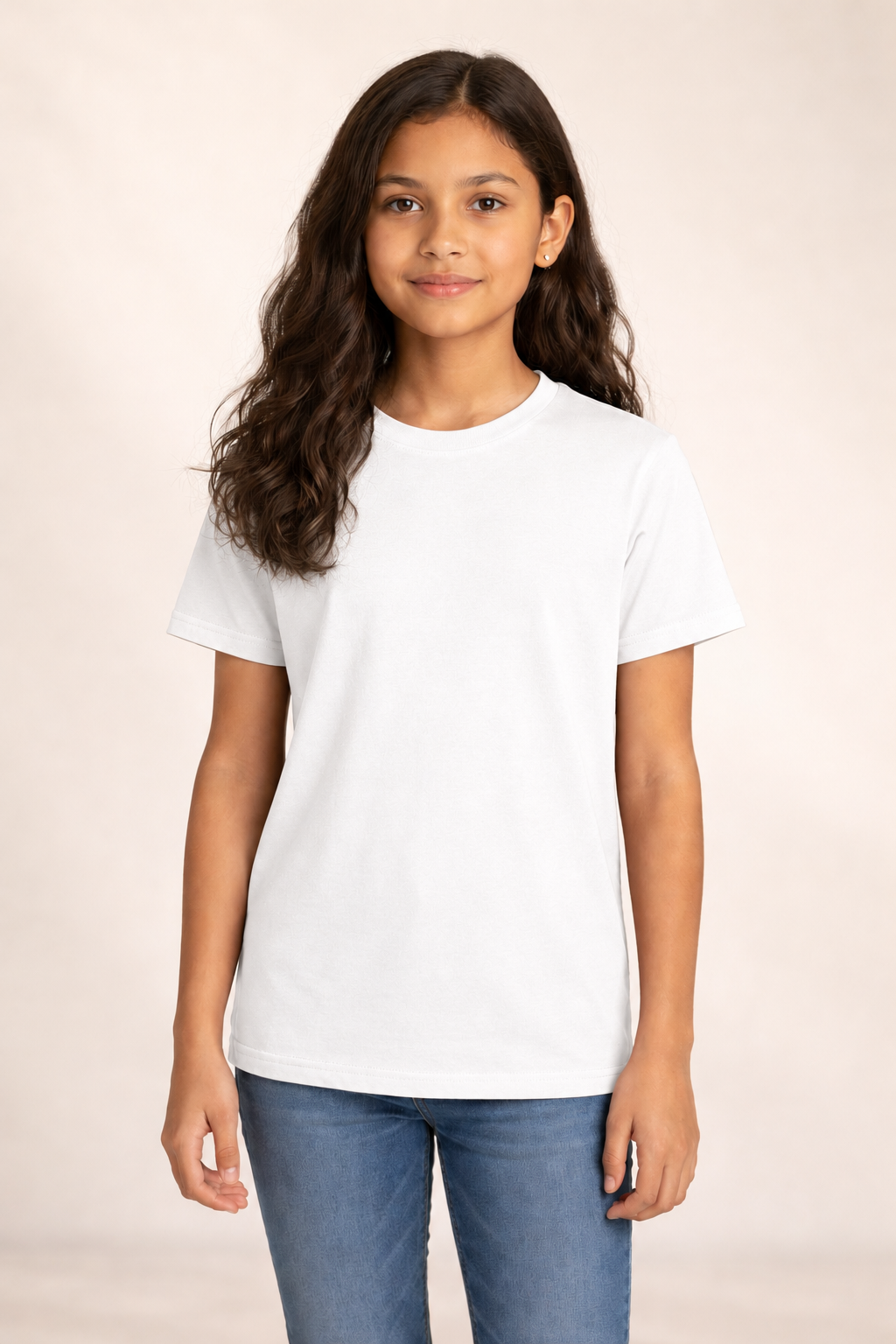 Youth Cotton T-Shirt - White