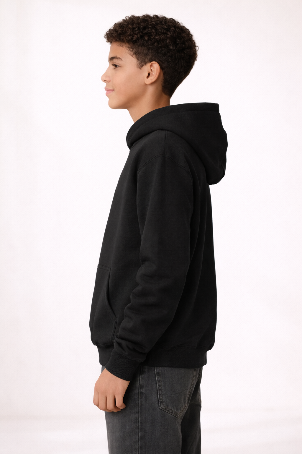 Kids Pullover Hoodie - Black