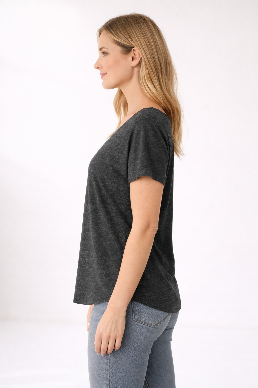 Women’s Slouchy T-Shirt - Dark Heather Grey