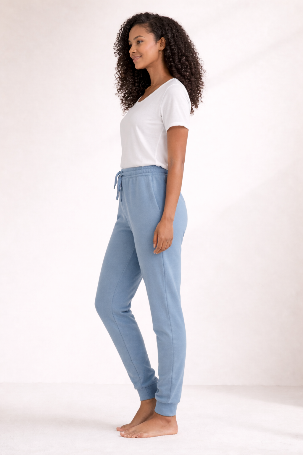 Women's Wash Sweatpants- Misty Blue