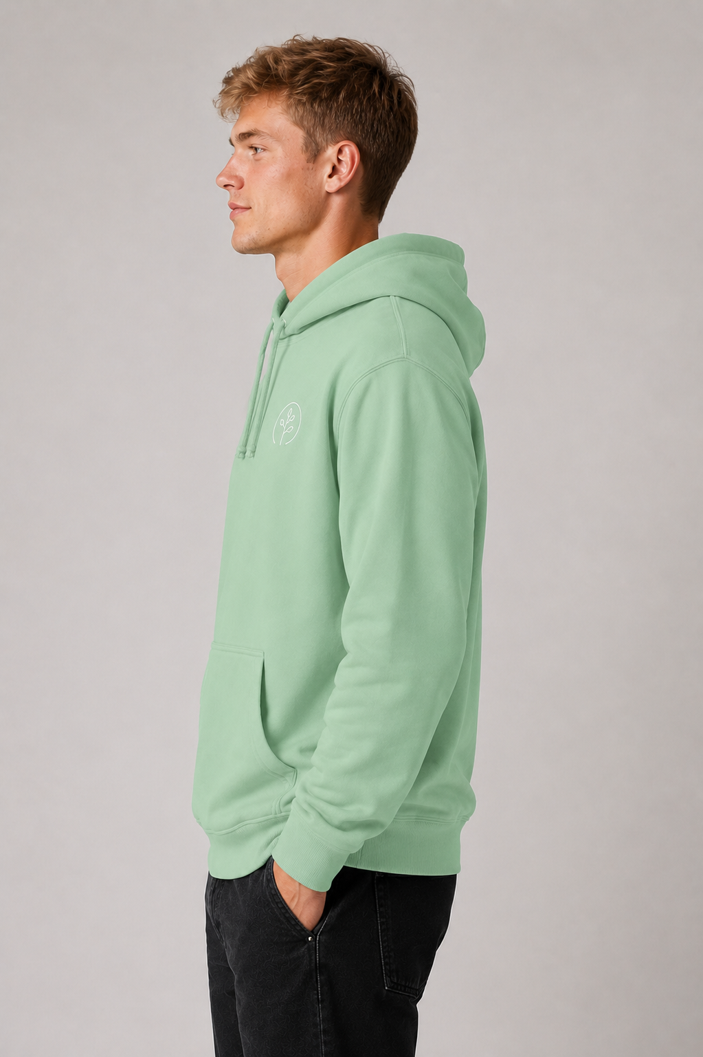 Accent Hoodie Mint / Grey new