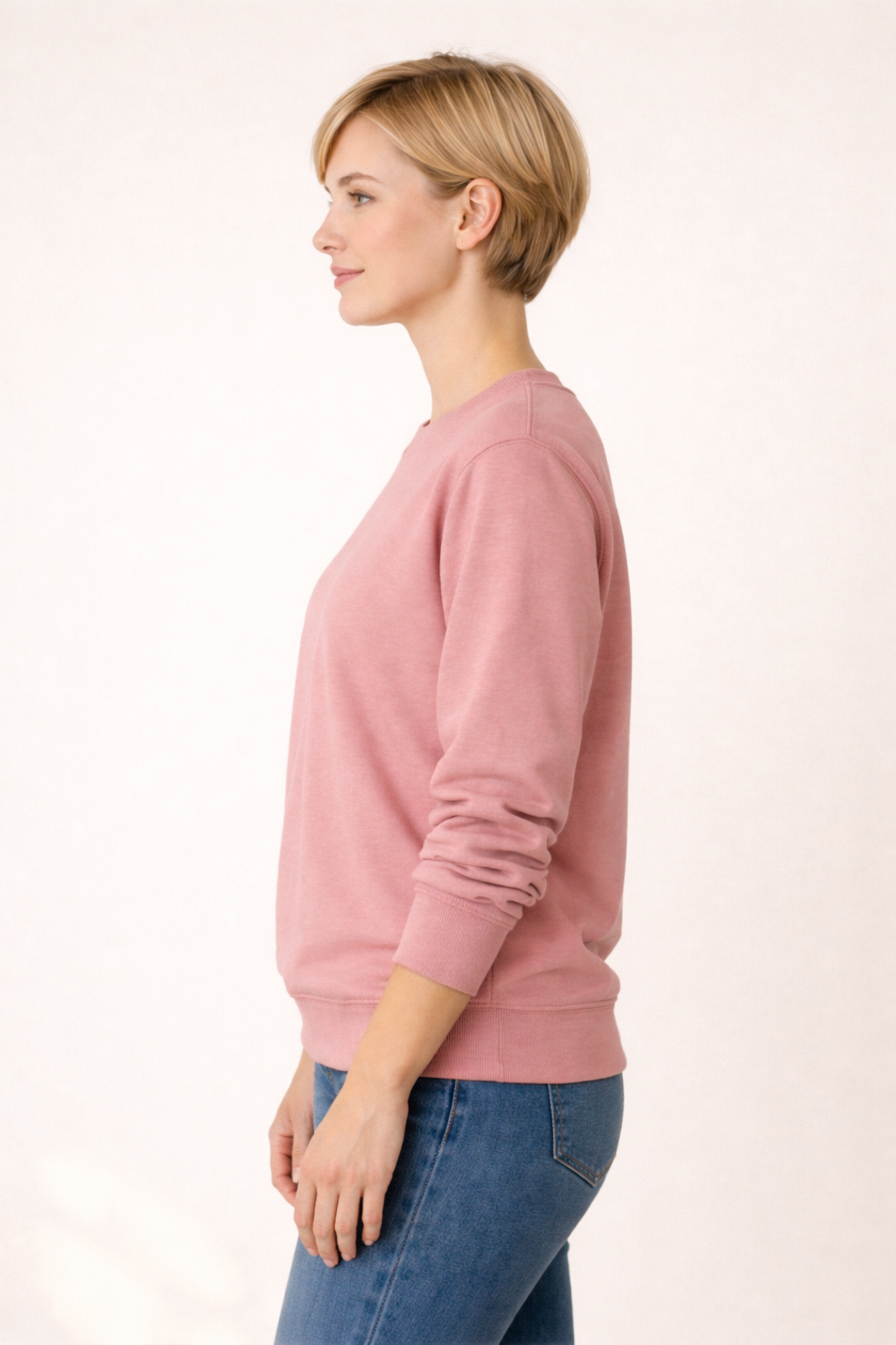 Women's Lightweight Sweatshirt - Dusty Rose