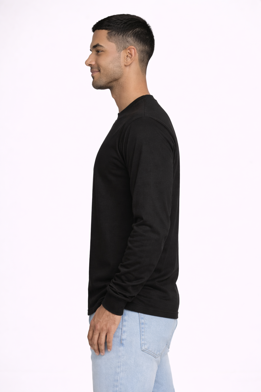 Men's Long Sleeve T-Shirt - Black
