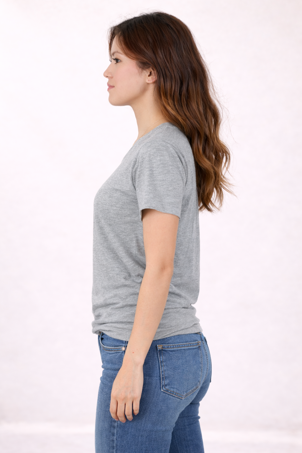 Womens Relaxed T-Shirt - Deep Heather