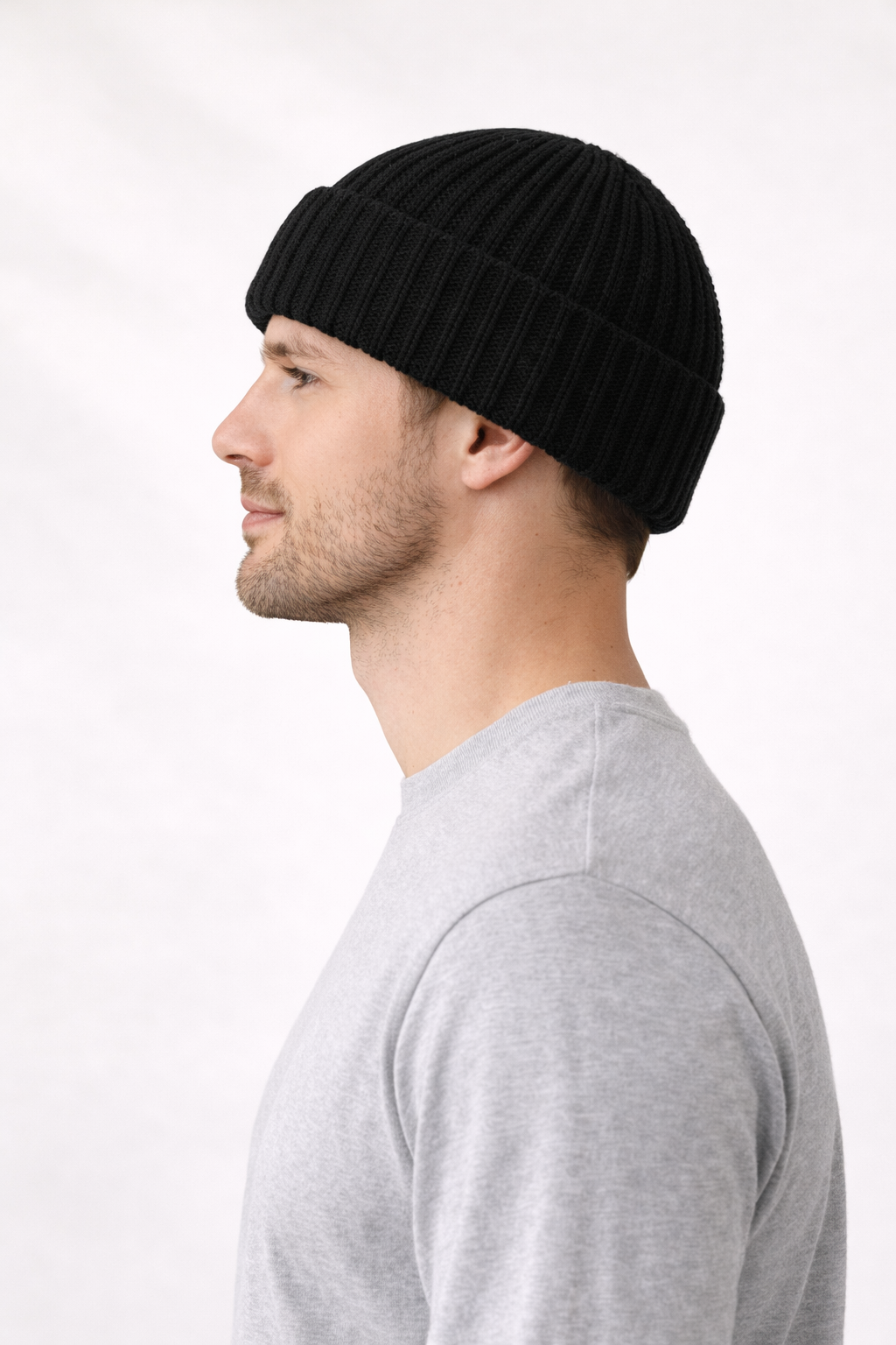 Chunky Knit Beanie - Black