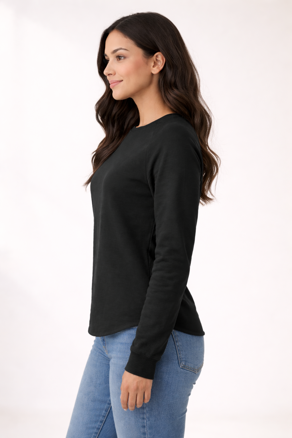 Women's Lightweight Sweatshirt - Black
