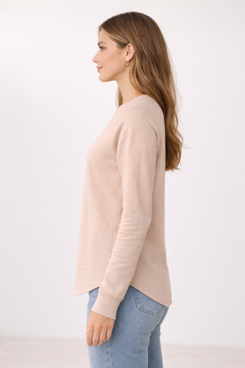 Women's Lightweight Sweatshirt - Blush