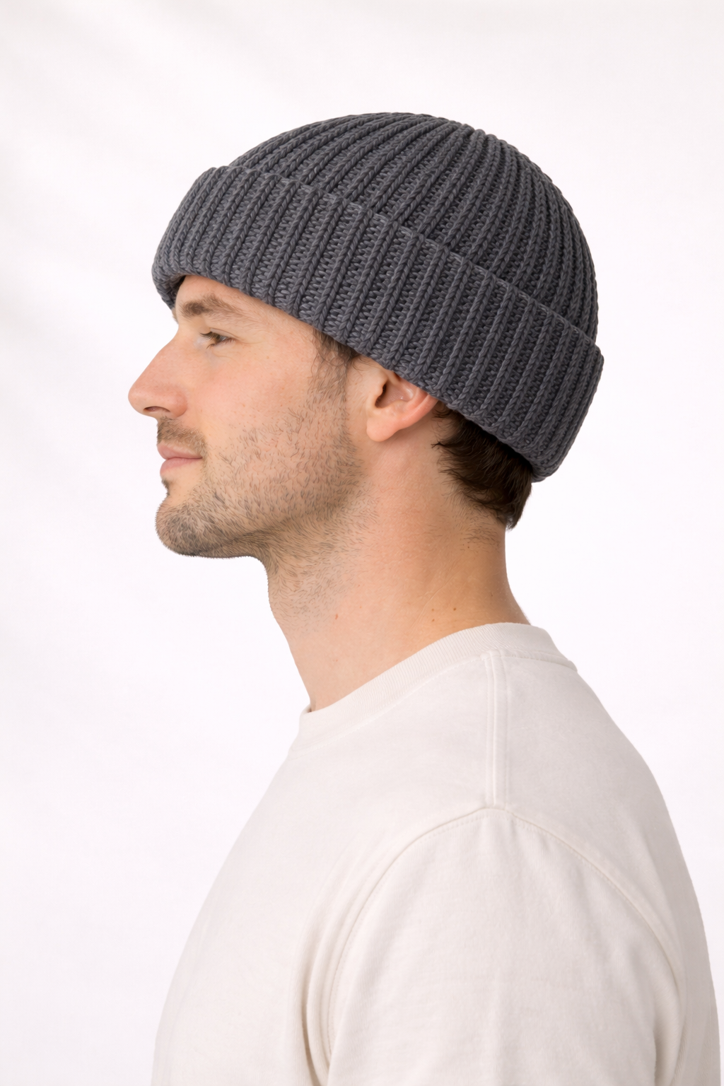 Chunky Knit Beanie - Charcoal