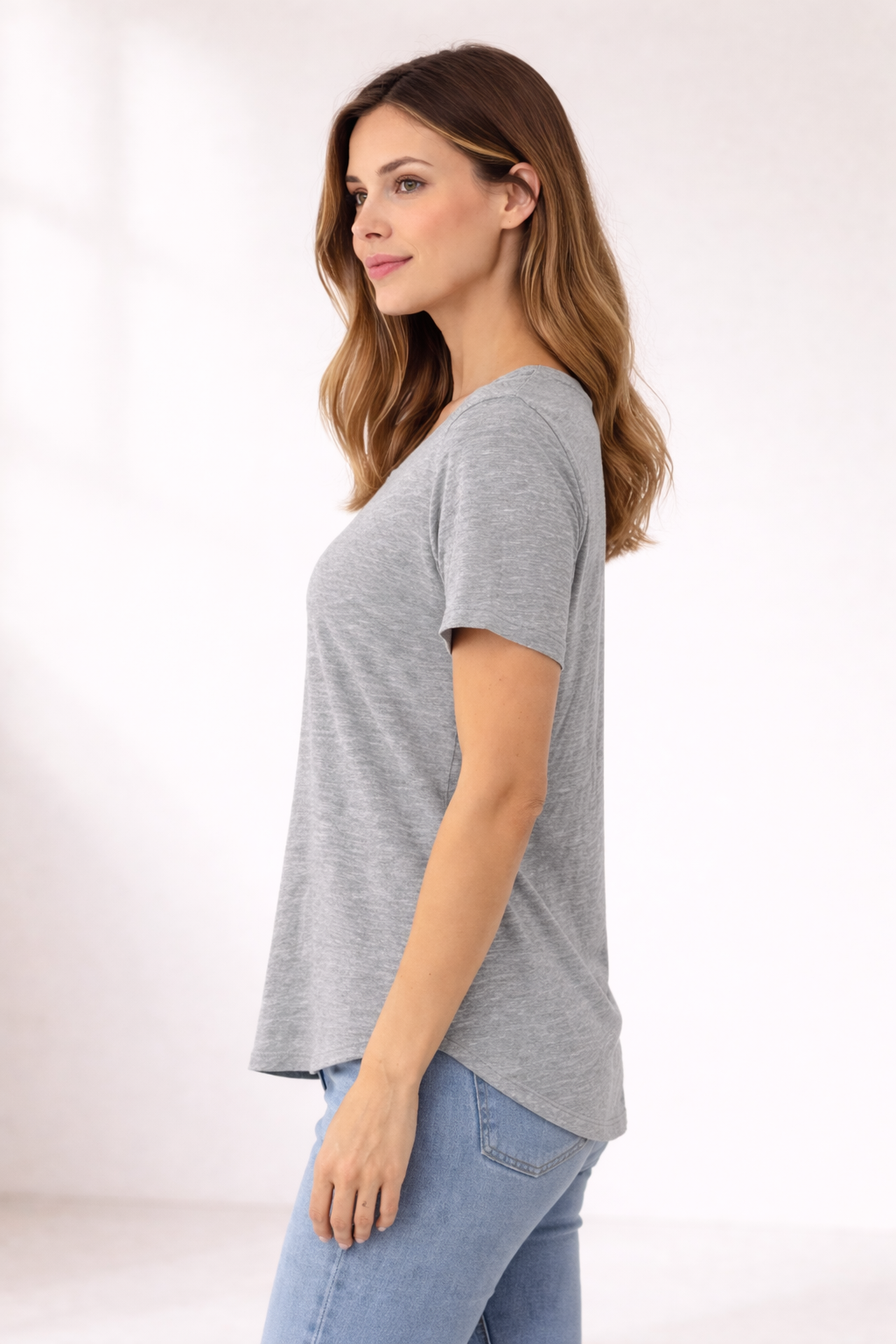 Women’s Slouchy T-Shirt - Athletic Heather